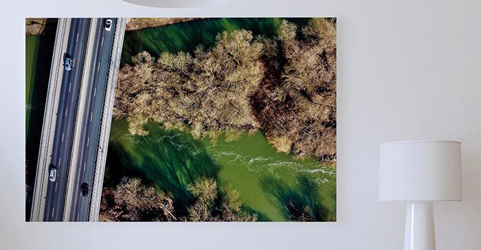 Drohnenbilder auf Aludibond