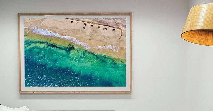 Drohnenaufnahmen als Poster